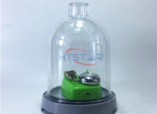 Bell in a Bell Jar with Glass Vacuum Hood Physics Lab Acoustics Experiment Equipment (1)