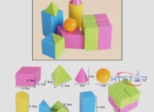 Geometric Models Set 16 Pieces Small Elementary School Mathematical tools HTM2003 (2)