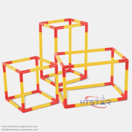 DIY Math Cuboid Cube Model Teaching Aids Learning Education Toys Yellow 