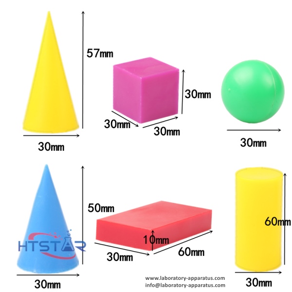 Math Model Geometry Geometrical Models Set Big Size 9 Pieces Students Math Learning ...