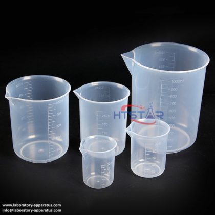 Plastic Measuring Beakers Clear Graduated 25ml to 1000ml Without Handle HTC1004