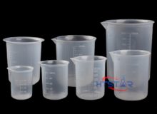Plastic Measuring Beakers Clear Graduated 25ml to 1000ml Without Handle HTC1004 (3)