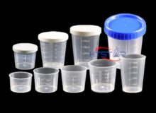 Plastic Measuring Cup Small 10ml to 120ml With Cap Laboratory Plasticware HTC1009 (1)