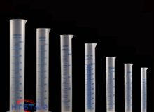 Plastic Measuring Cylinder Graduated 10ml to 2000ml Blue Print Graduations HTC1002 (1)
