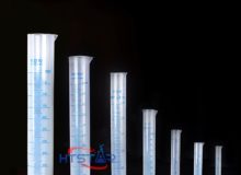 Plastic Measuring Cylinder Graduated 10ml to 2000ml Blue Print Graduations HTC1002 (2)