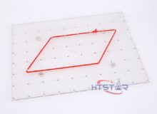 Quality Transparent Geoboard Students DIY Geometry Demonstration Tools HTM2029 (1)