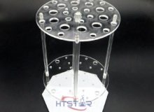 Acrylic Pipette Stand Multi Function Trapezoid Pipe Rack Circular Rotatable Pipette Rack (3)