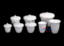 Ceramic Crucible With Lid Porcelain Crucible Volatile Crucible Laboratory Consumable (1)