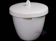 Ceramic Crucible With Lid Porcelain Crucible Volatile Crucible Laboratory Consumable (3)