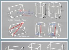 Geometric Frame Model Set 10pcs Small DIY School Math Tools For Geometry Learning (3)
