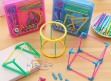 Geometric Frame Model Set One Colour DIY School Math Tools For Students HTM2034 (2)
