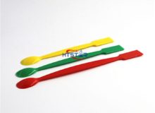 Laboratory Plastic Spatulas Spoon Colors Dual Ends 20cm Lab Consumables Plasticware (2)