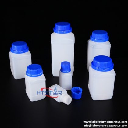 Plastic Square Wide Mouth Bottle Laboratory Plasticware Reagent Bottle Lab Essentials