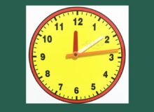 Soft Magnetic Time Clock Model Teaching Timer Clock Blackboard Sticker teaching Aids