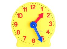 Time Clock Model 2 Hands Linkage 10cm Students DIY Math Learning Tools Wholesale