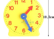 Time Clock Model 2 Hands Linkage 10cm Students DIY Math Learning Tools Wholesale (2)