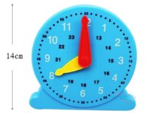 Time Clock Model 2 Hands Linkage 13.5cm Math Learning Tools Students Time Clocks (2)