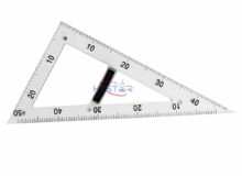 Transparent Math Geometry Set Teacher Magnetic Triangle Protractor Ruler Compasses (2)