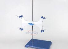 Titration Stand Cast Iron Base Blue 58cm with Metal Clips Quality Lab Burette Holders